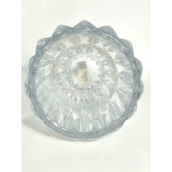 Mikasa Impulse 10" Crystal Vase XY535/626 Slovenia Heavy Clear Ribbed Vintage - Picture 8 of 14